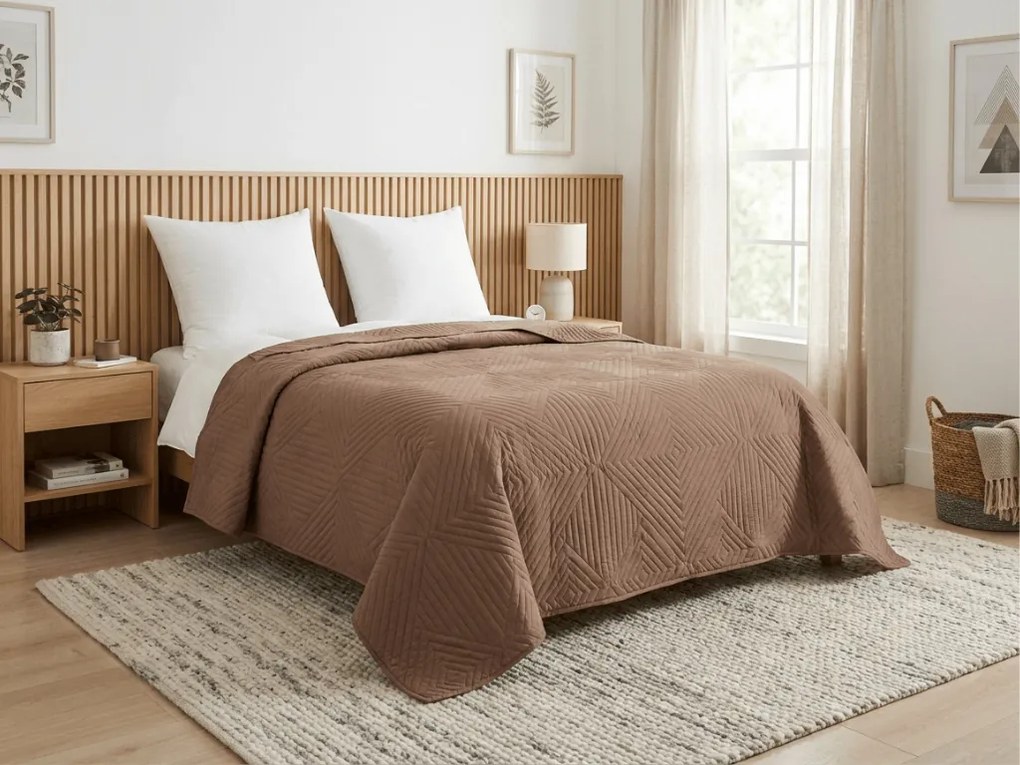 Ágytakaró CALDERA, sötét bézs Méret: 200 x 220 cm