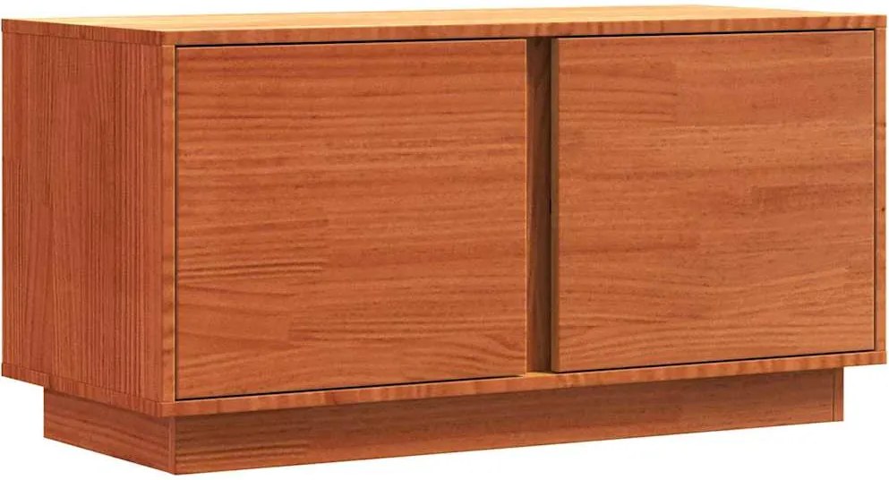 vidaXL TV szekrény Faggyú barna 80 x 35 x 40,5 cm Tömör fenyőfa