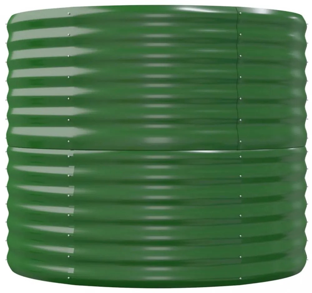 zöld horganyzott acél kerti magaságyás 152x80x68 cm