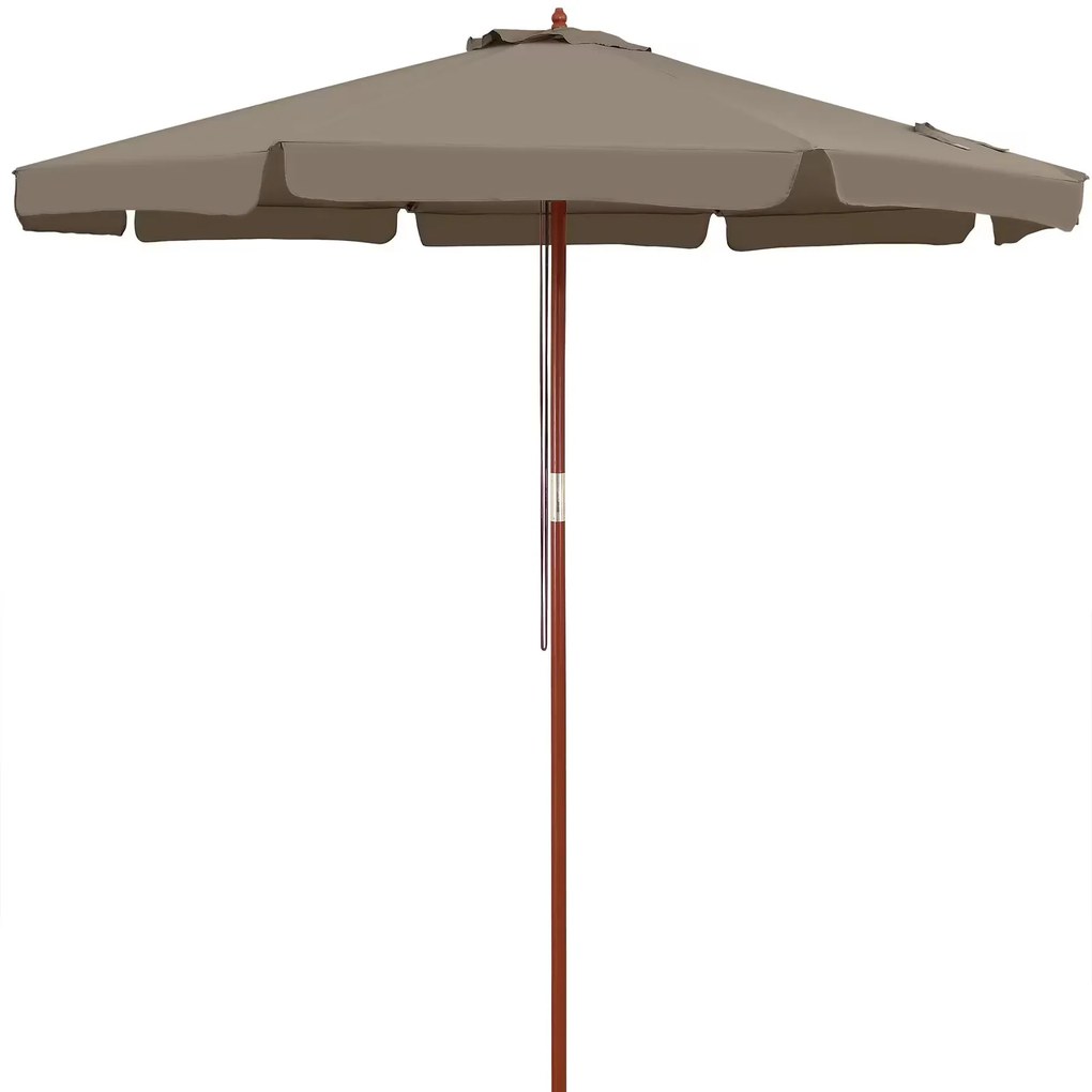 Kingsleeve® Kerti napernyő Ø 330 cm - taupe