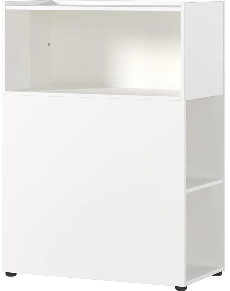 Fehér könyvespolc 80x120 cm Mailand – Germania