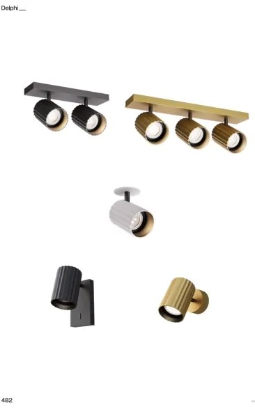 Redo 01-3405 - DELPHI spotlámpa 3xGU10/7W/230V aranyszínű