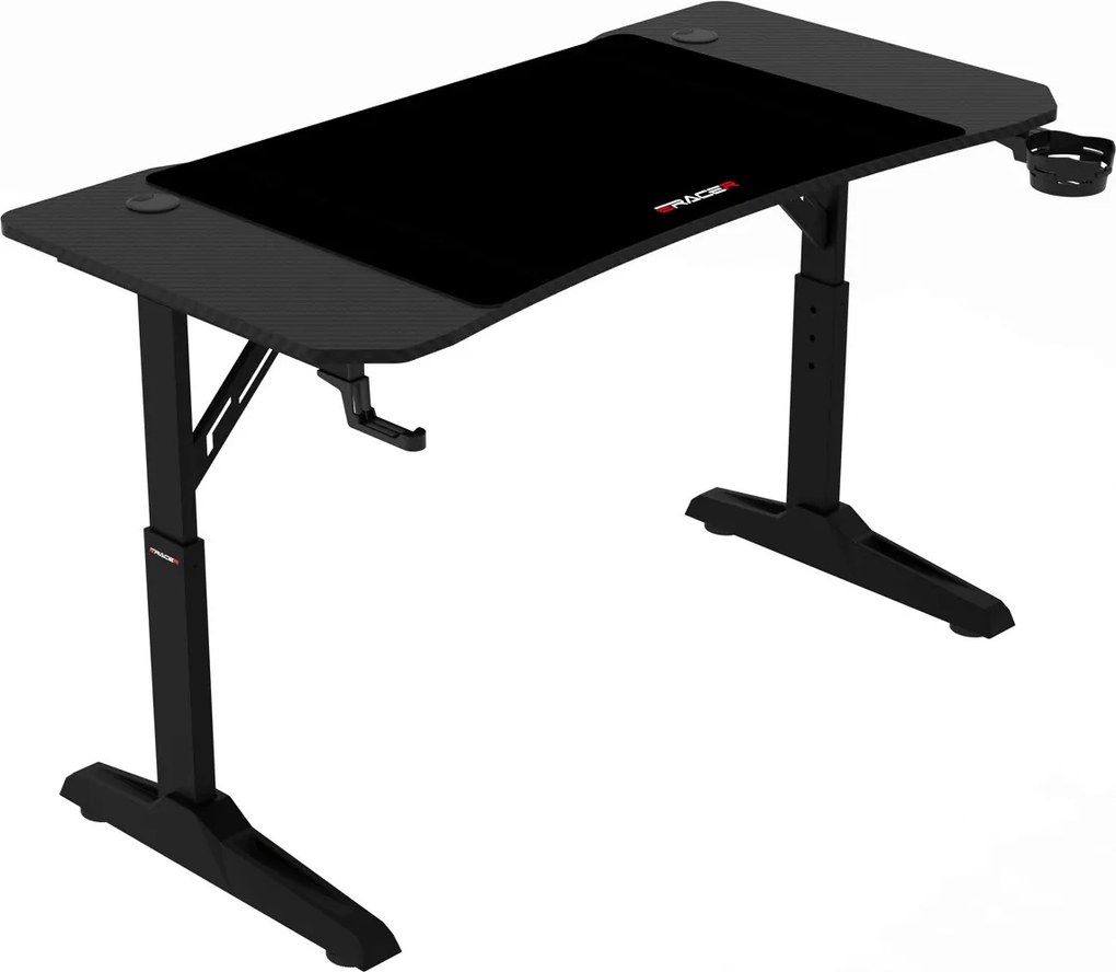 NERO karbon gamer asztal 160 × 60 cm