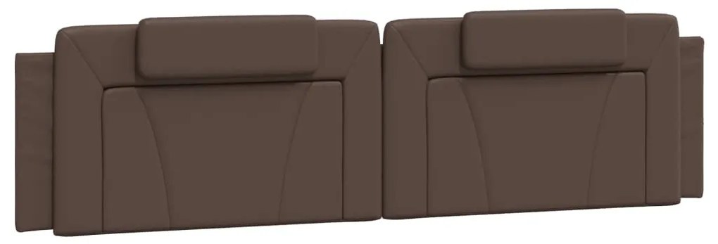 barna műbőr fejtámla párna Viana 200 cm