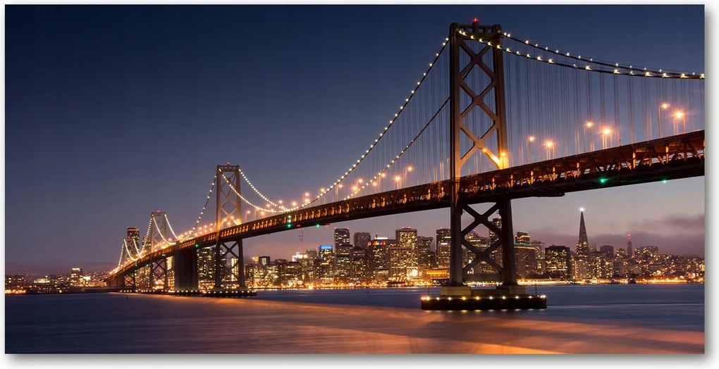 Fotó üvegkép San Francisco híd 140x70