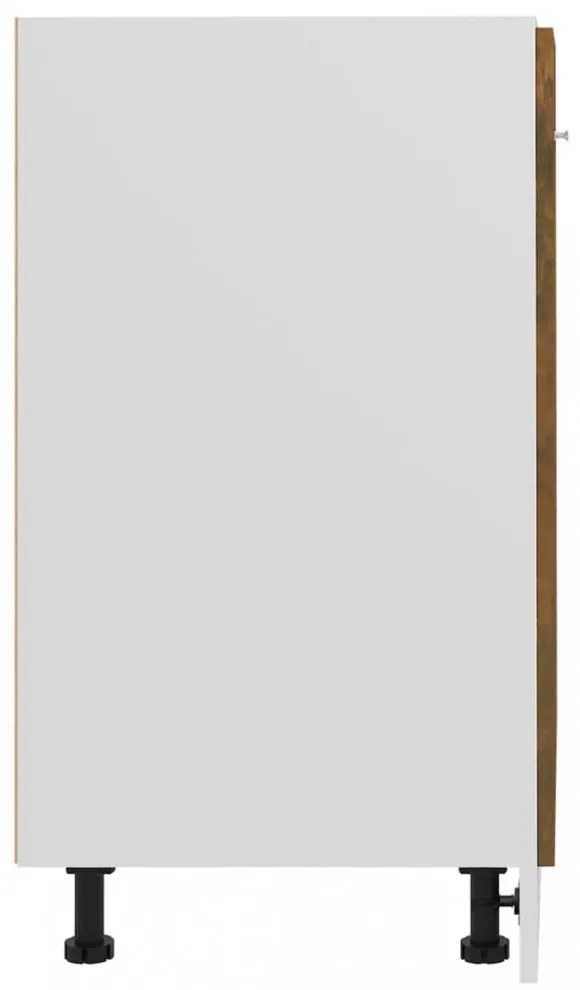 “Lyon” füstös tölgyszínű szerelt fa alsó szekrény