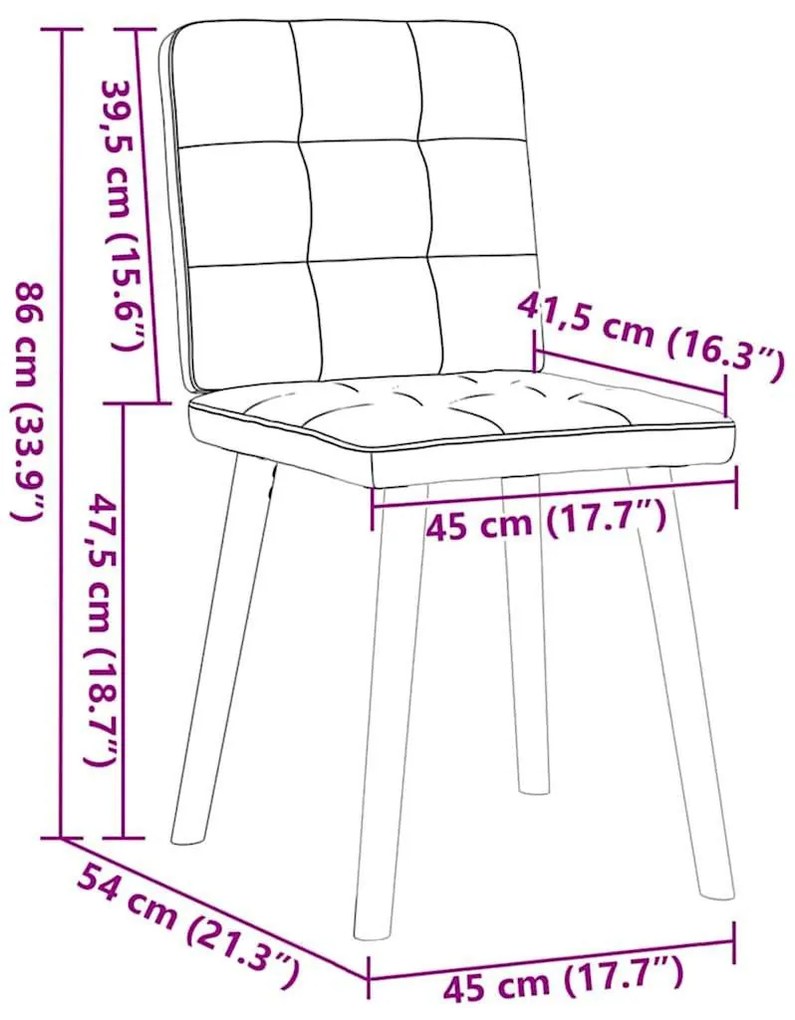 étkezőszékek 4 db Felhőszürke szövet