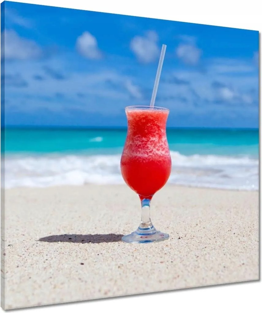 Vászonkép 60x60 Ital a tengerparton