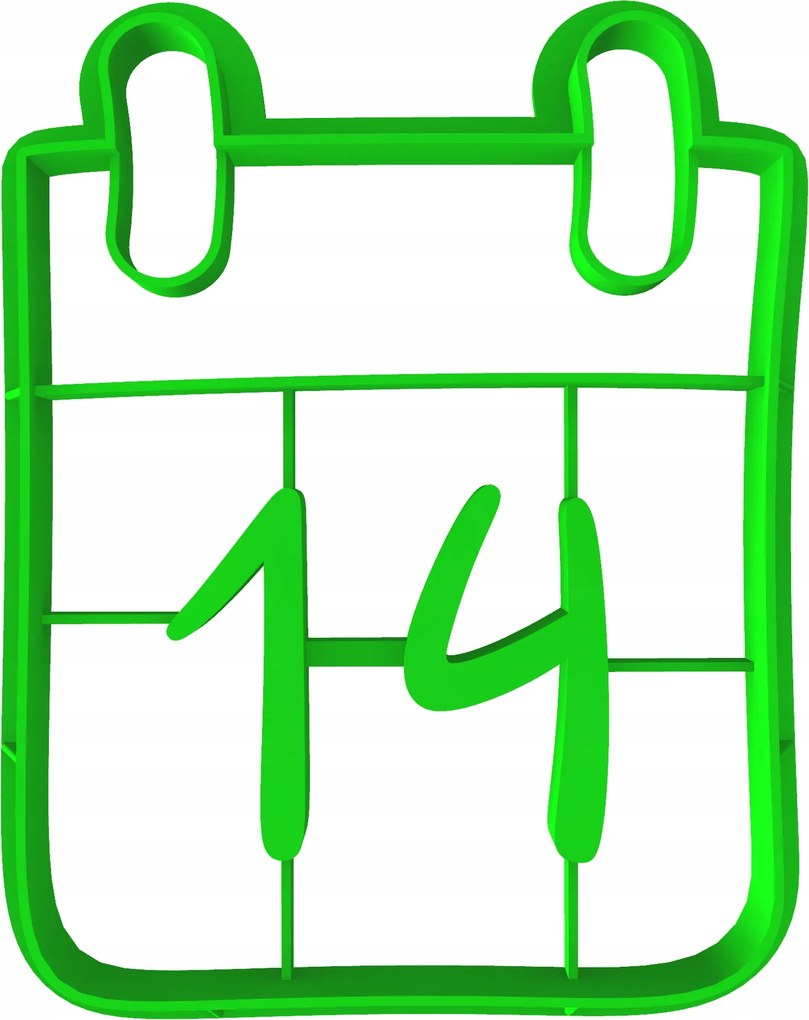 Prémium Mézeskalács lyukasztó Valentin Nap Naptár 14 Február