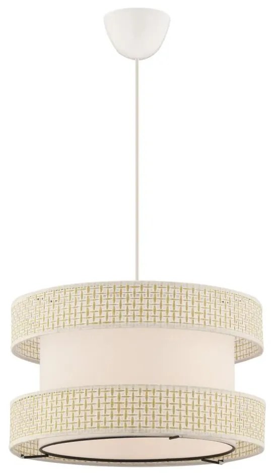 Kábeles függőlámpa HALO 1xE27/60W/230V krémszínű