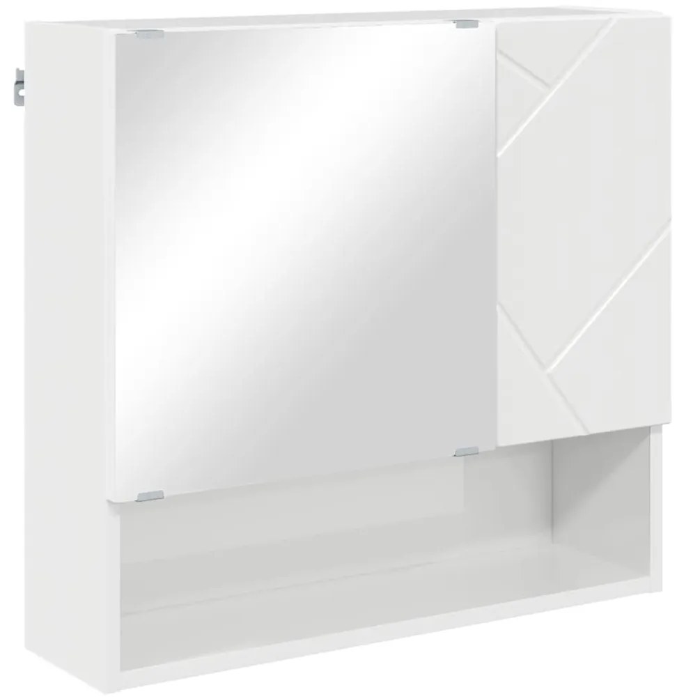 Fürdőszoba bútor szett 5 pcs Magasfényű fehér 61 x 35 x 64 cm