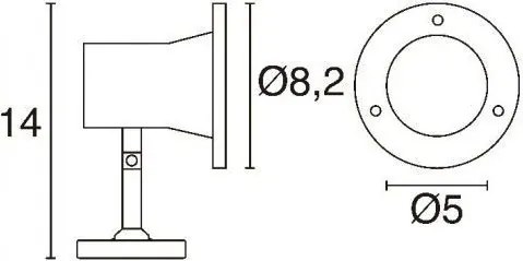 NOVOLUX 642A-L0203D-30 SEDNA Kültéri Növényvilágító Lámpa Ezüst LED IP68