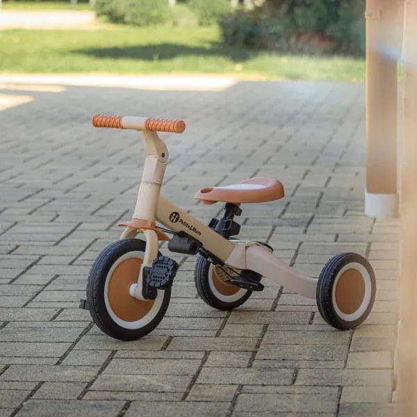 PETITE&MARS - Gyermek tricikli 5in1 TURBO Desert Sand