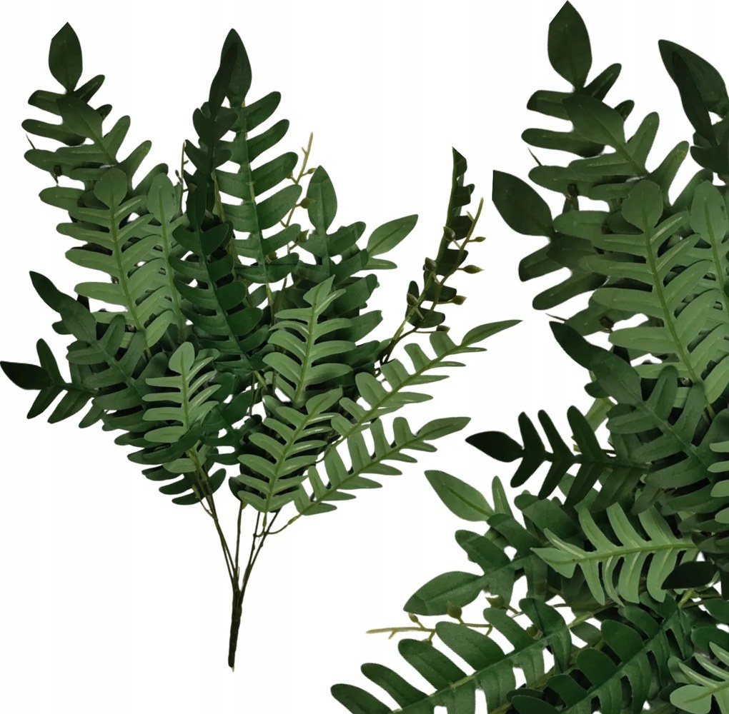 Mesterséges akác ág levelekkel váza csokor nád dekoráció 56cm