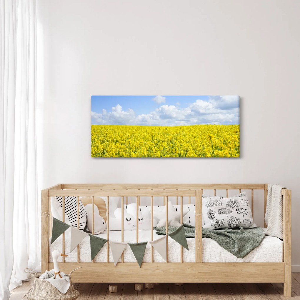 Egy sárga mező képe (120x50 cm)