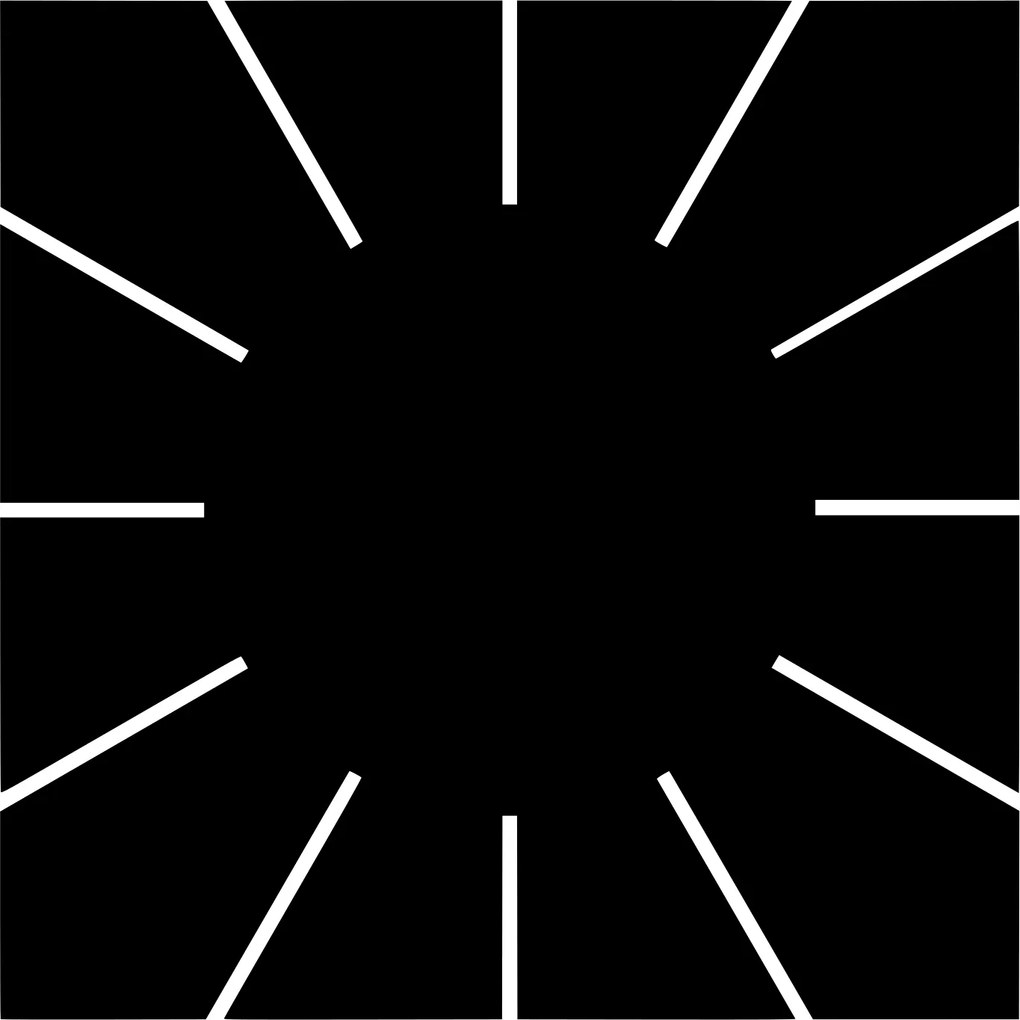 Tányéralátétek 4 db-os asztali dísz szett Vágott négyzet