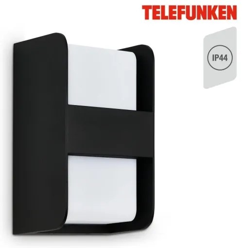 Telefunken 321005TF - Kültéri fali lámpa 1xE27/12W/230V IP44 fekete