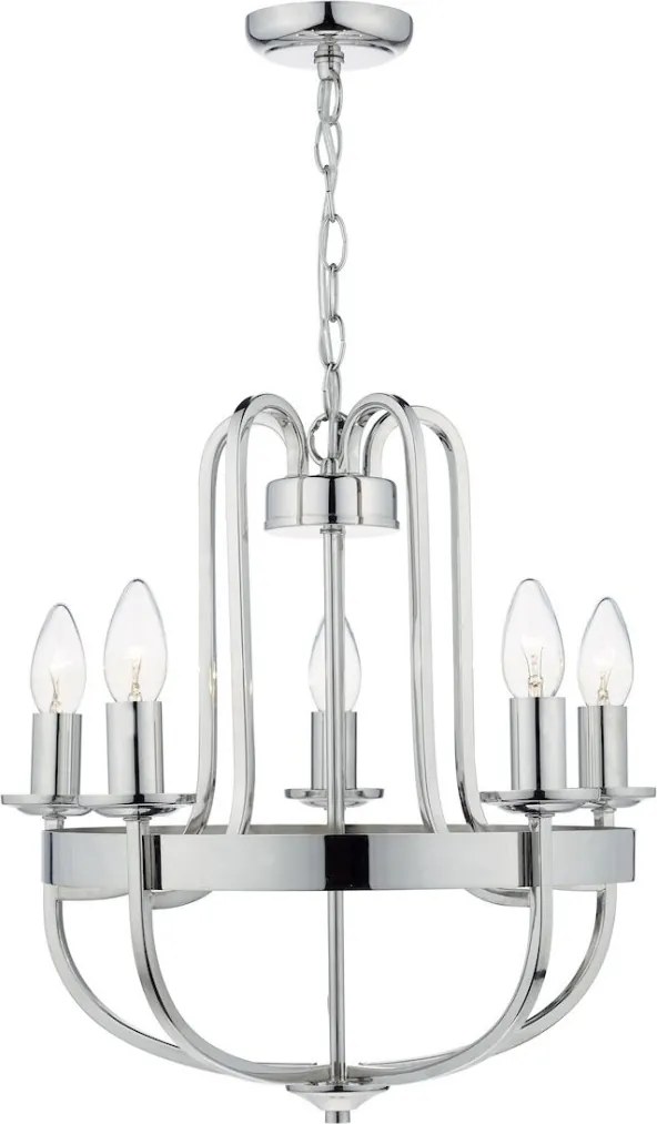 DAR LIGHTING HEY0538 HEYTHROPE Modern Csillár Nikkel E14 IP20
