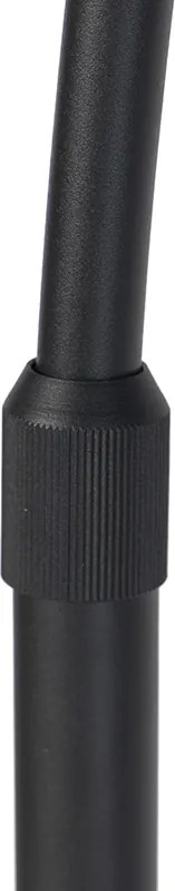 Ív lámpa fekete bársony búra zölddel és arannyal 50 cm - XXL