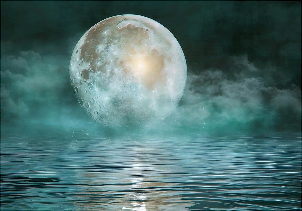 Fotótapéta Hold Természet Tenger Hálószoba Nappali Tapéta Flizelina 350x250