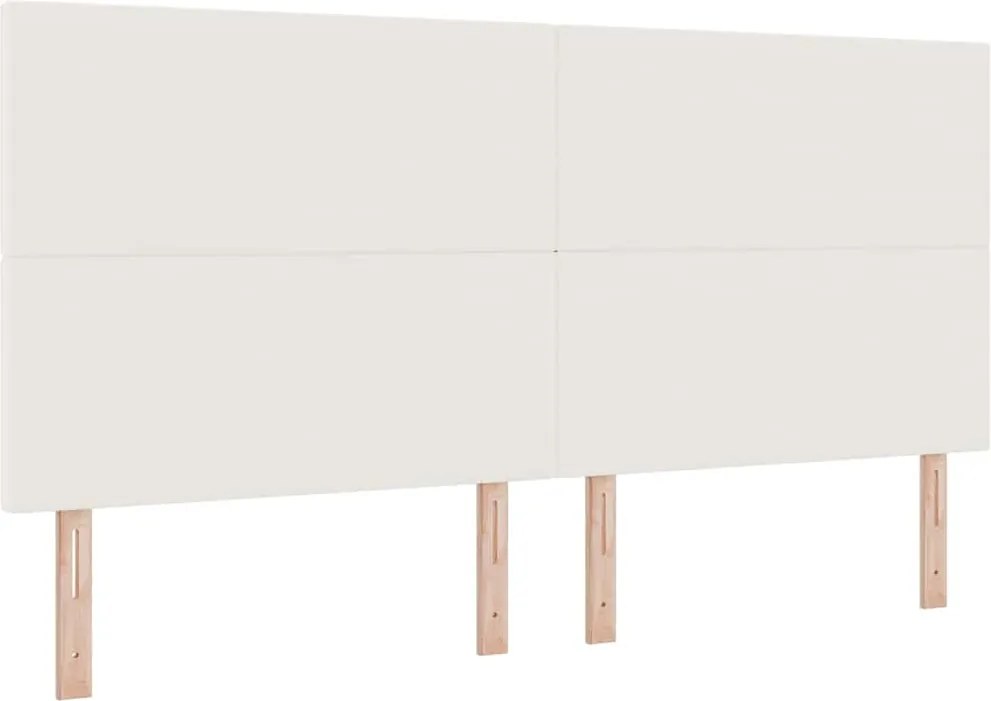 vidaXL Fejtámla Krém 200 cm Bársonyos szövet