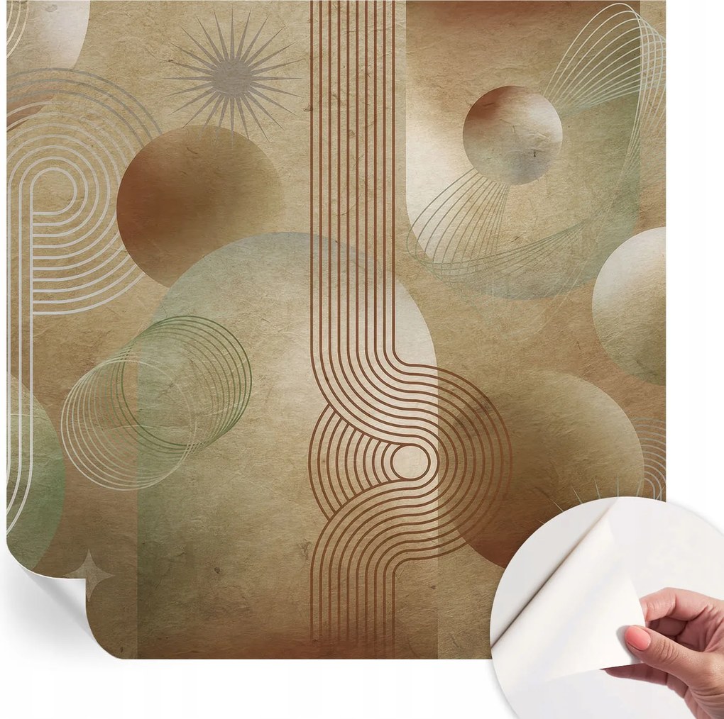 Fali fotótapéta előszoba konyhába Geometrikus minta 250x250 cm