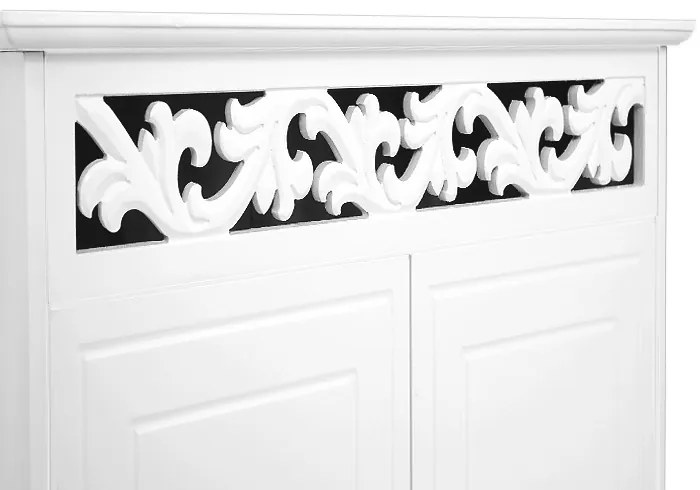 JERSEY komód, 76x65x35cm, fehér Casaria