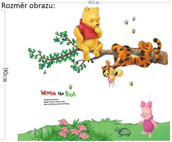 Vidám Fal Matrica Micimackó barátaival a fán