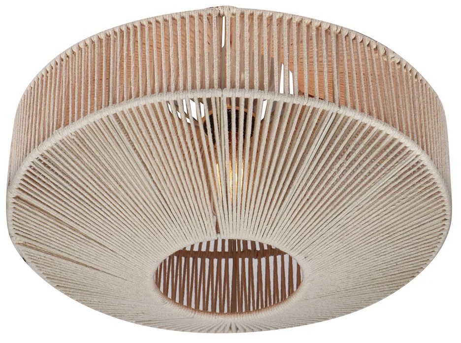 Japandi plafondlamp bruin met touw - Svea