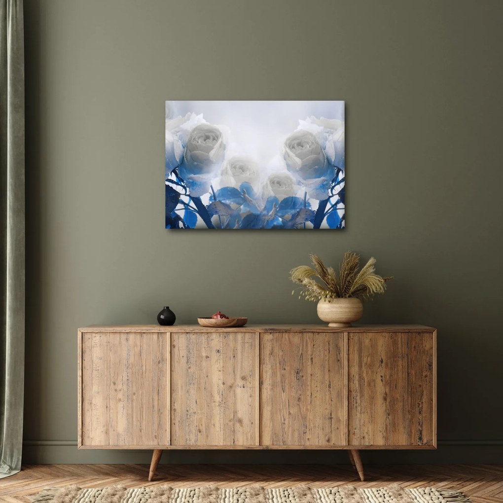 Kép - Fehér rózsa (70x50 cm)