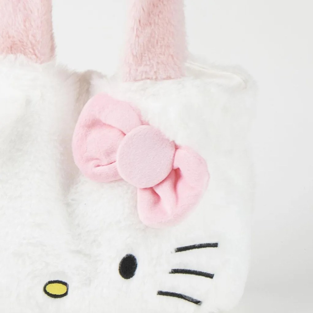 Hello Kitty White plüss shopping bag, bevásárlótáska 30 cm