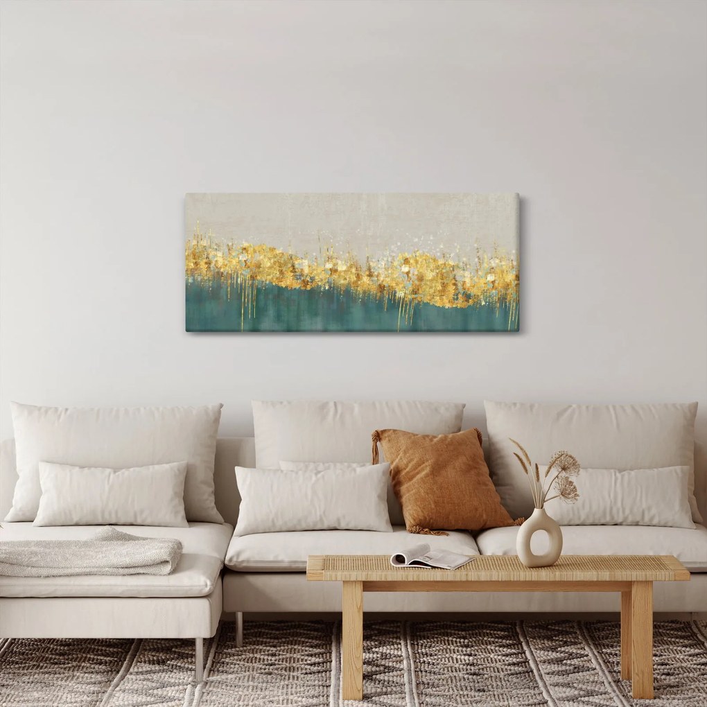 Kép - Textúra arany díszítéssel (120x50 cm)