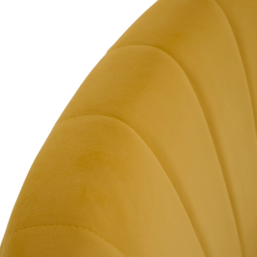 Relaxfotel, sárga Velvet szövet, BARET
