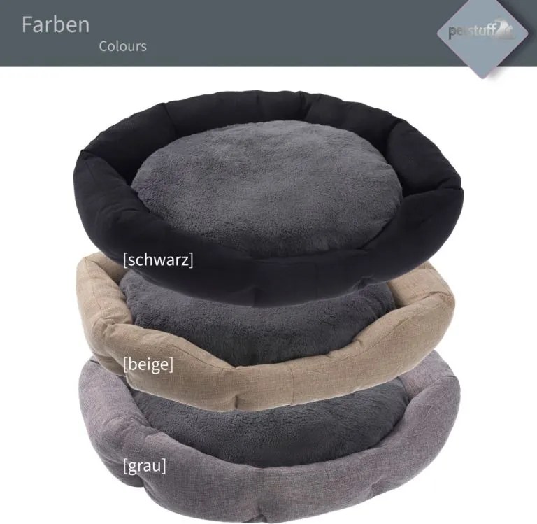 PESTUFF Kutyafekhely Octagon 50 x 57 x 13 cm fekete