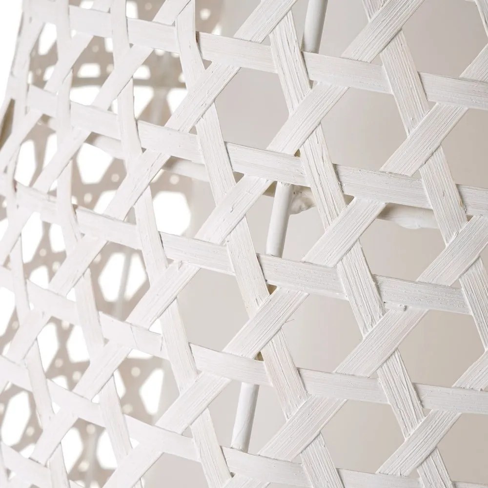 Krémszínű állólámpa bambusz búrával (magasság 88 cm) – Casa Selección