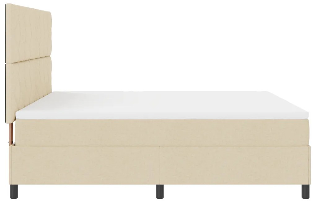 Boxspring ágy matraccal bézs szövet