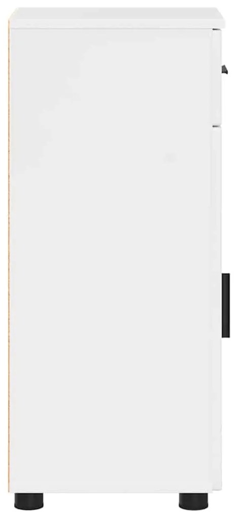 Fürdőszoba Székény Magasfényű fehér 30 x 35 x 80 cm Faanyag