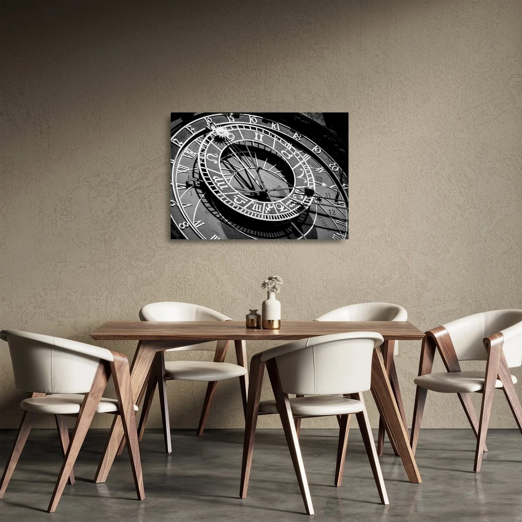 Kép - Csillagászati ​​óra, Prága, Cseh Köztársaság (üvegen) (70x50 cm)