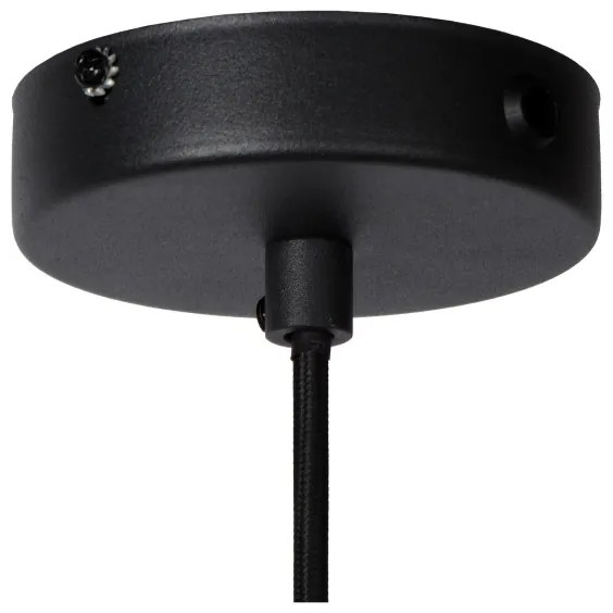 Lucide 78395/01/30 - Csillár zsinóron GASSET 1xE27/60W/230V fekete