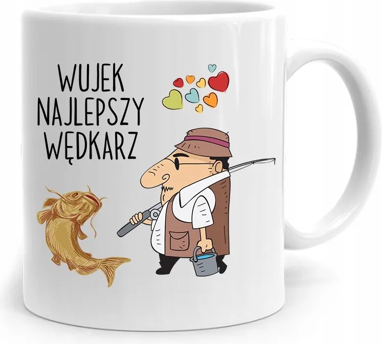 Horgász Ajándék Bögre Bácsi Legjobb Horgász Nyomtatott Fotóval