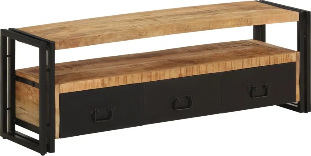 vidaXL tömör mangófa TV-szekrény 120 x 30 x 40 cm
