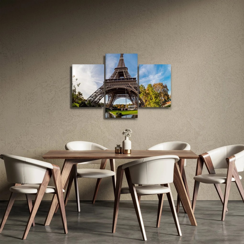 Kép - Eiffel-torony színes (90x60 cm)