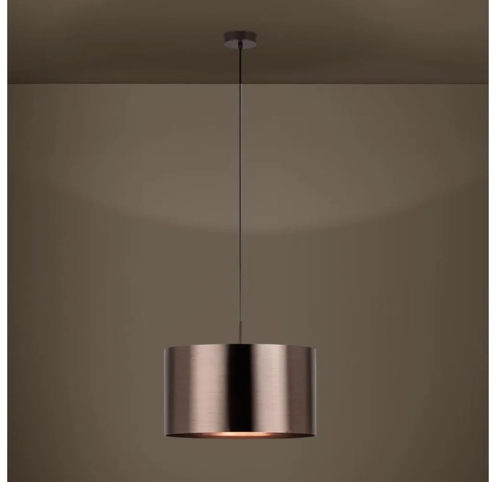 Eglo 39356 - Csillár zsinóron SAGANTO 1 1xE27/60W/230V réz