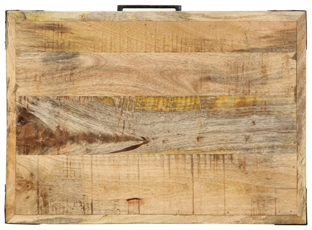 Konyhai Kocsi 55x40x80 cm Tömör Durva Fa Mangó
