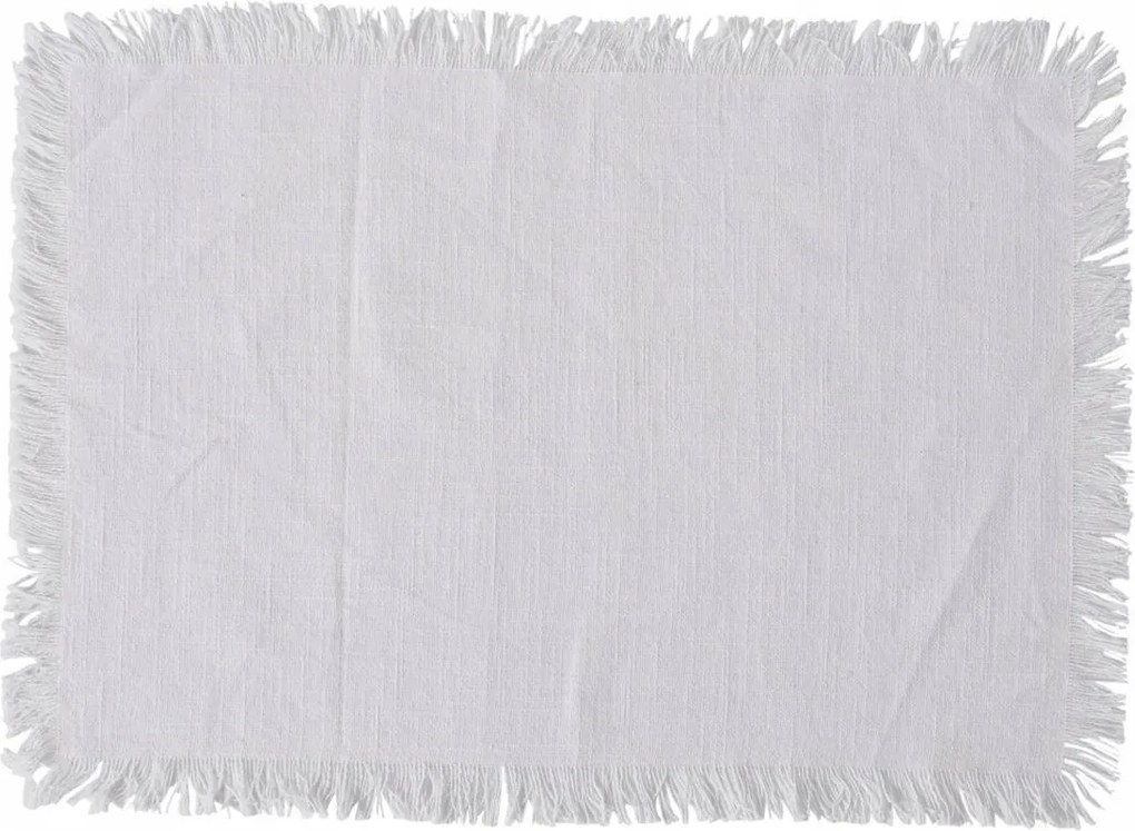 Alátét Asztalra pamut fehér tányér alá 52x38