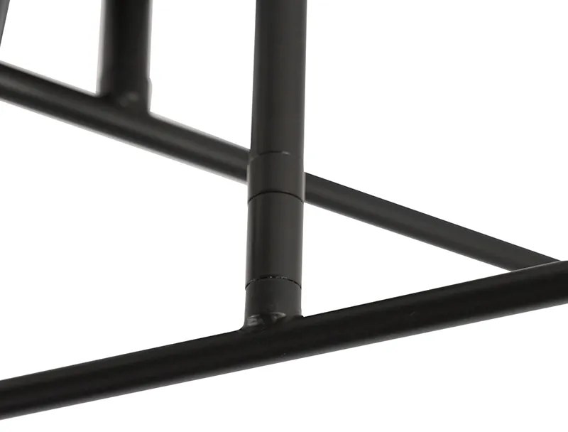 Ipari mennyezeti lámpa fekete arannyal 6 lámpás - Sydney