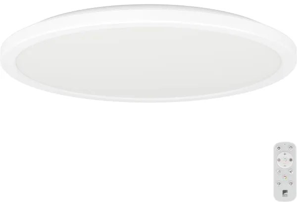 Eglo 901458-LED Dimmelhető fürdőszobai lámpa ROVITO-R 18,5W/230V átm. 38,9cm IP44 fehér + távirányító