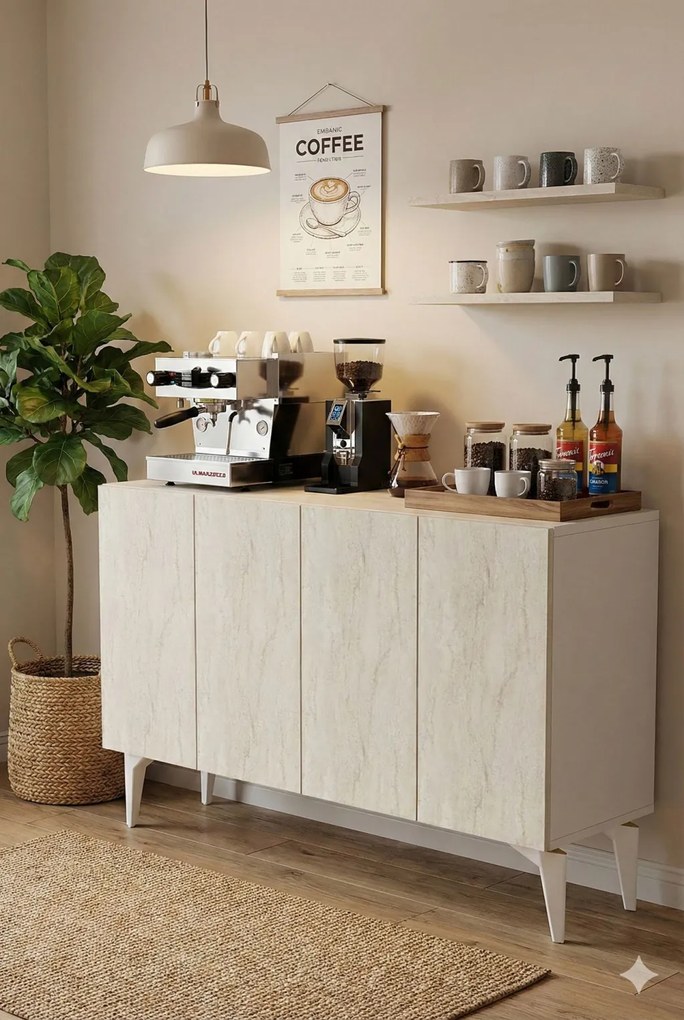 Lipa 120 - White, Travertine