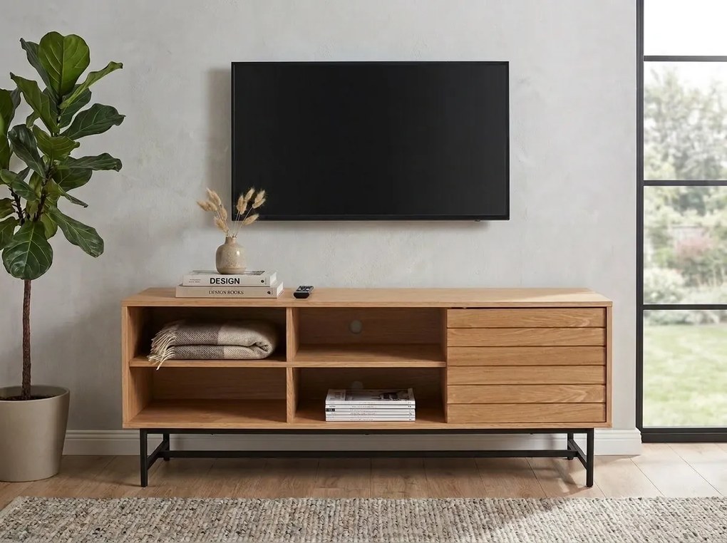 TV állvány VALMOR 140x40 cm, tölgy dekor