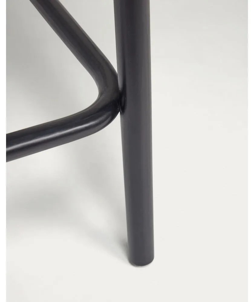 Fekete szilfa bárszék szett 2 db-os (ülésmagasság 65 cm) Doriane – Kave Home